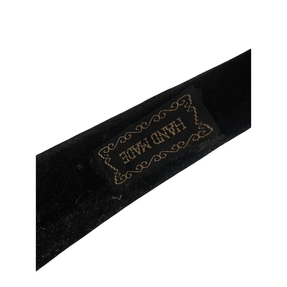 Handmade Black Velvet Padded Headband Christmas Holiday Gift Bows Accessory